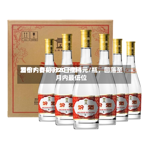酒价内参5月28日费用发布：青花汾20下跌4元/瓶，回落至月内最低位-第2张图片