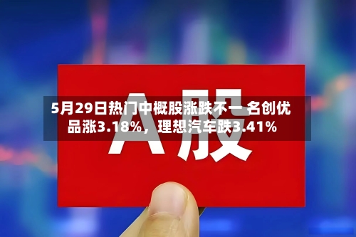 5月29日热门中概股涨跌不一 名创优品涨3.18%，理想汽车跌3.41%-第3张图片