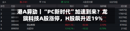 港A异动丨“PC新时代	”加速到来？龙旗科技A股涨停，H股飙升近19%-第3张图片