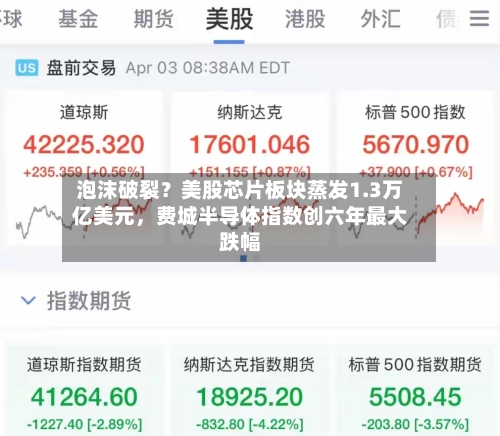 泡沫破裂？美股芯片板块蒸发1.3万亿美元，费城半导体指数创六年最大跌幅-第3张图片