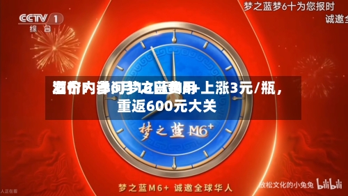 酒价内参6月16日费用发布：洋河梦之蓝M6+上涨3元/瓶，重返600元大关-第2张图片