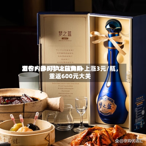 酒价内参6月16日费用发布：洋河梦之蓝M6+上涨3元/瓶，重返600元大关-第3张图片