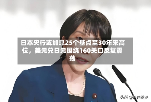 日本央行或加息25个基点至30年来高位，美元兑日元围绕160关口反复震荡-第2张图片