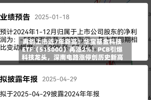 再创上市近7年新高！华宝基金科技ETF（515000）再涨2%！PCB引爆科技龙头，深南电路涨停创历史新高-第2张图片