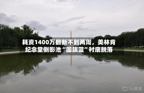 耗资1400万翻新不到两周，美林肯纪念堂倒影池“国旗蓝”衬底脱落-第2张图片