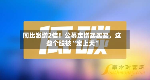 同比激增2倍！公募定增买买买，这些个股被“宠上天”-第2张图片