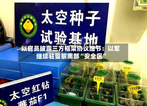 以官员披露三方框架协议细节：以军继续驻留黎南部“安全区”-第2张图片