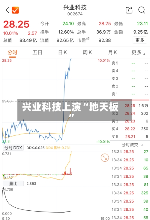 兴业科技上演“地天板”-第2张图片