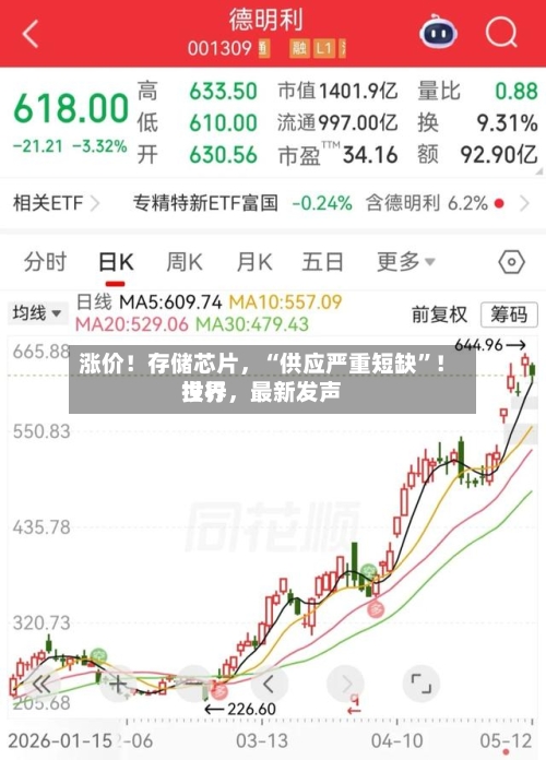 涨价！存储芯片	，“供应严重短缺	”！世界投行，最新发声-第2张图片