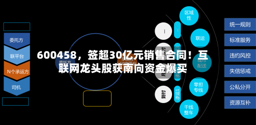 600458，签超30亿元销售合同！互联网龙头股获南向资金爆买-第3张图片