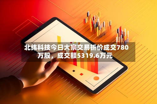 北纬科技今日大宗交易折价成交780万股	，成交额5319.6万元-第2张图片