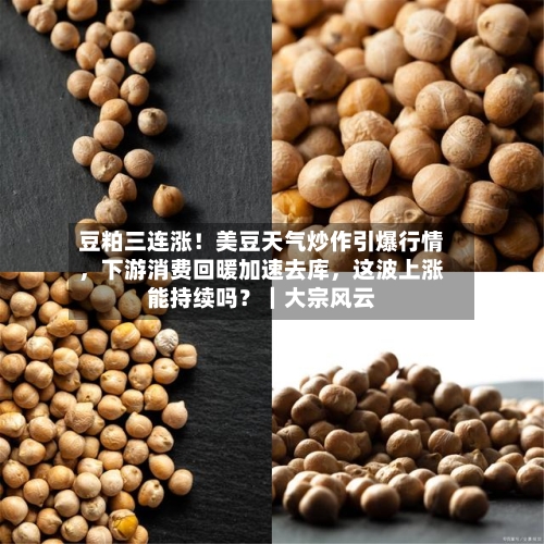豆粕三连涨！美豆天气炒作引爆行情	，下游消费回暖加速去库，这波上涨能持续吗？｜大宗风云-第3张图片