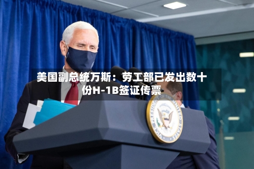 美国副总统万斯：劳工部已发出数十份H-1B签证传票-第3张图片