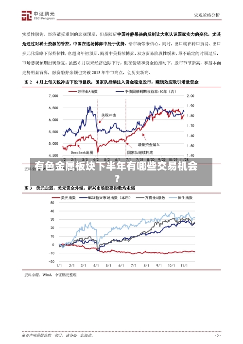 有色金属板块下半年有哪些交易机会？