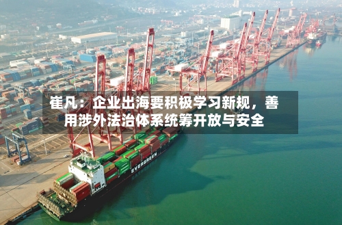 崔凡：企业出海要积极学习新规，善用涉外法治体系统筹开放与安全