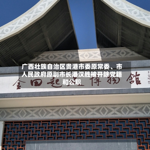 广西壮族自治区贵港市委原常委	、市人民政府原副市长潘汉胜被开除党籍和公职-第3张图片