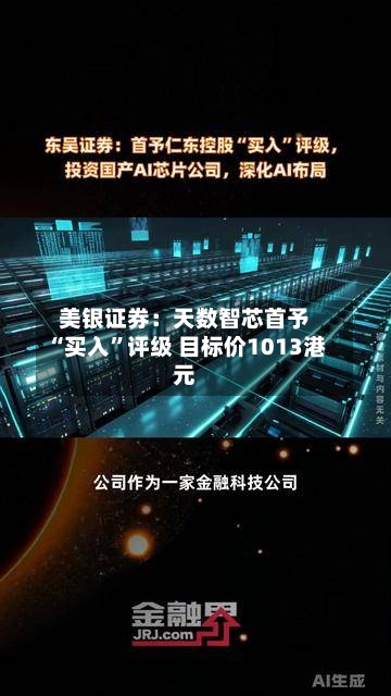 美银证券：天数智芯首予“买入	”评级 目标价1013港元-第1张图片