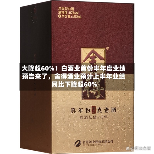 大降超60%！白酒业首份半年度业绩预告来了	，舍得酒业预计上半年业绩同比下降超60%-第3张图片