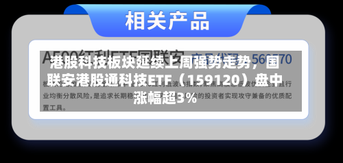 港股科技板块延续上周强势走势，国联安港股通科技ETF（159120）盘中涨幅超3%-第3张图片
