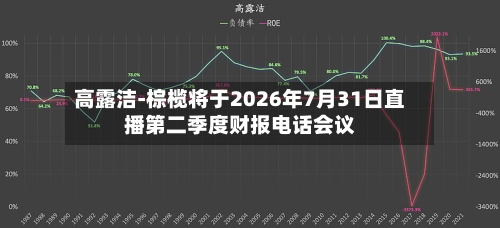 高露洁-棕榄将于2026年7月31日直播第二季度财报电话会议