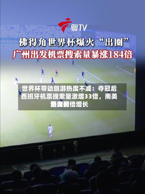 世界杯带动旅游热度不减：夺冠后西班牙机票搜索量激增33倍，南美游询问热度翻倍增长-第3张图片