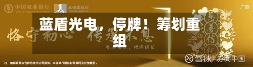蓝盾光电	，停牌！筹划重组-第2张图片