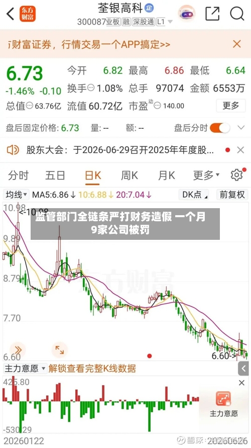 监管部门全链条严打财务造假 一个月9家公司被罚-第2张图片