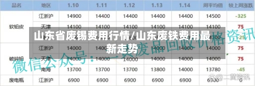 山东省废锡费用行情/山东废铁费用最新走势-第3张图片