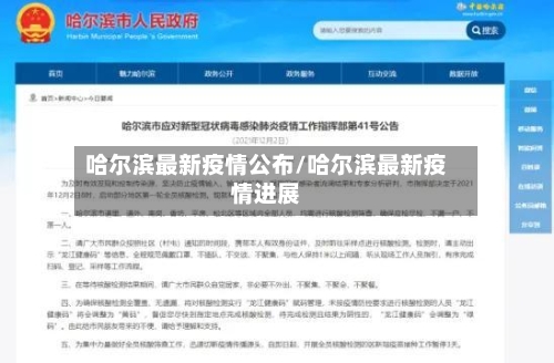 哈尔滨最新疫情公布/哈尔滨最新疫情进展-第2张图片