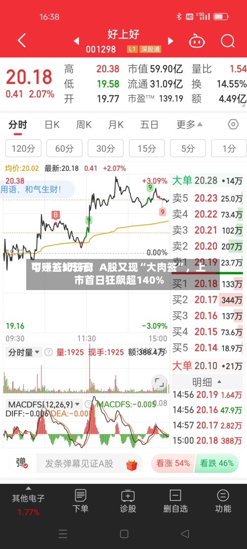 中一签比较高可赚7.5万元！A股又现“大肉签	”，上市首日狂飙超140%-第3张图片
