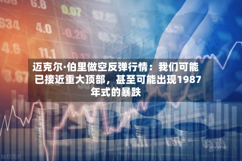 迈克尔·伯里做空反弹行情：我们可能已接近重大顶部，甚至可能出现1987年式的暴跌-第1张图片