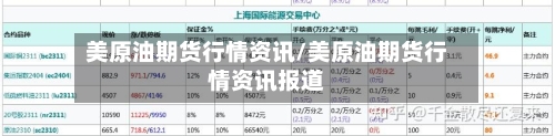美原油期货行情资讯/美原油期货行情资讯报道