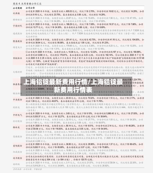 上海铝锭最新费用行情/上海铝锭最新费用行情表-第3张图片