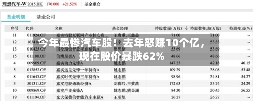 今年最惨汽车股！去年怒赚10个亿，现在股价暴跌62%-第3张图片