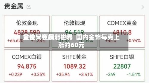 黄金又狂飙！世界金价一夜暴涨4%	，国内金饰每克上涨约60元-第3张图片