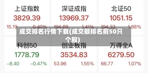 成交排名行情下载(成交额排名前50只个股)-第2张图片
