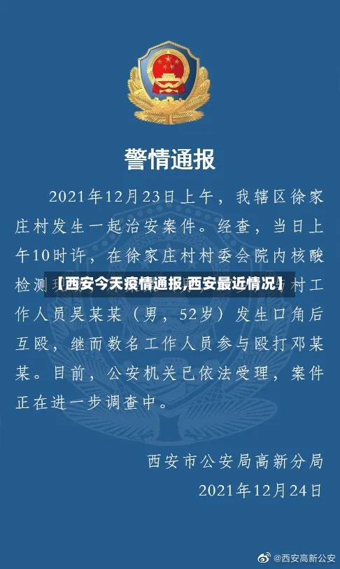 【西安今天疫情通报,西安最近情况】